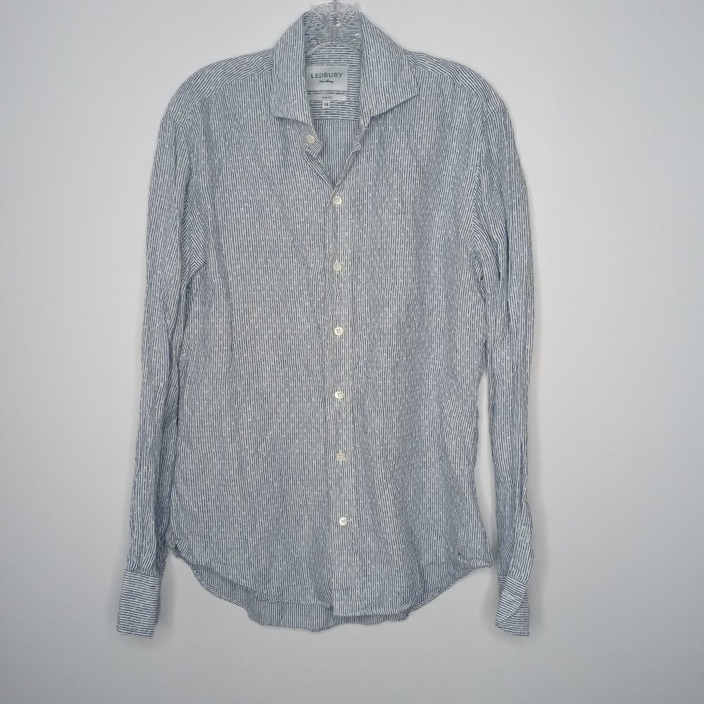 Ledbury fine shirting striped shirt size M